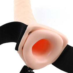 FETISH FANTASY SERIES 20,5 CM VIBRANT CREUX STRAP ON MARRON
