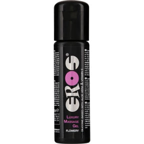 Gel de massage base silicone fleuri 100 ml — Luxury Massage · Eros Classic Line · Huiles aromatisées