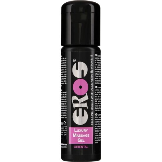 Gel de massage base silicone oriental 100 ml — Luxury Massage · Eros Classic Line · Huiles neutres