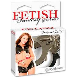 Menottes rigides en métal chromé lourd — Designer Cuffs