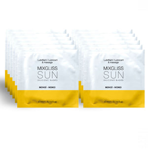 MIXGLISS LUBRIFIANT A BASE DE SILICONE AROMA MONOI 12 UNIDOSE 4ML