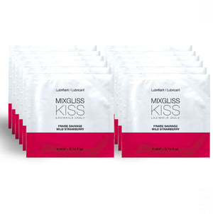 Lubrifiant aromatisé fraise 12 unidoses — emballage