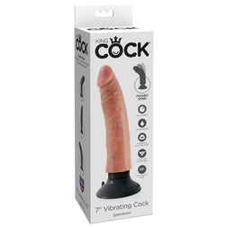 King Cock vibrating dildo 21.6 cm — 17.8 cm insertable