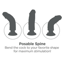 KING COCK GODE VIBRATEUR AVEC TESTICULES 23 CM NATUREL