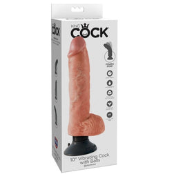 Realistic Vibrating Dildo 25,5cm with Testicles