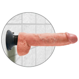 Realistic Vibrating Dildo 25,5cm with Testicles