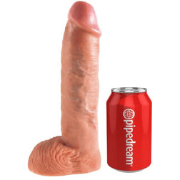 Gode creux King Cock avec harnais ajustable, 25.5 cm.