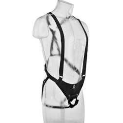 Gode creux King Cock avec harnais ajustable, 25.5 cm.
