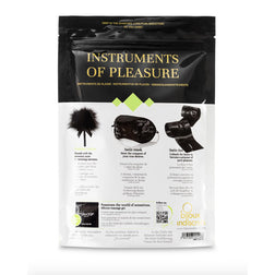 Kit caresse et privation : plumeau, lien, masque — Instruments of Pleasure