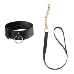 Vue de profil de l'accessoire Collier large simili