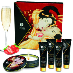 Coffret découverte érotique 5 minis Secret Geisha Fraise et Cava — Shunga — vue 3