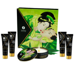 Kit massage érotique bio thé vert 5 minis — Secret Geisha