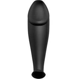 Plug anal Pretty Love noir en silicone, 10 × 3 cm.