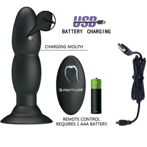 PRETTY LOVE VIBRATEUR PLUG ET ROTATION PAR TELECOMMANDE