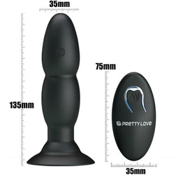 PRETTY LOVE VIBRATEUR PLUG ET ROTATION PAR TELECOMMANDE