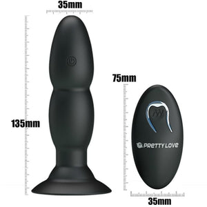 PRETTY LOVE VIBRATEUR PLUG ET ROTATION PAR TELECOMMANDE