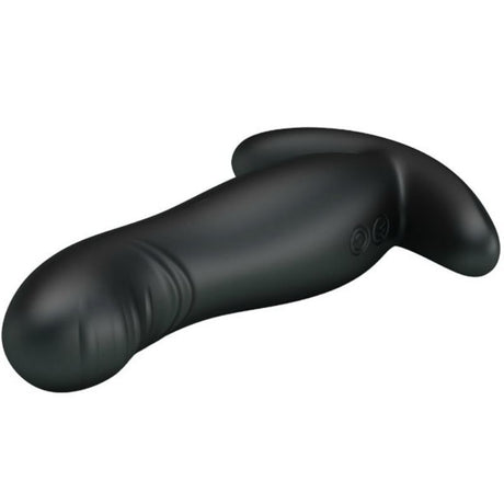 Plug vibrant prostatique silicone base périnéale — texture visible