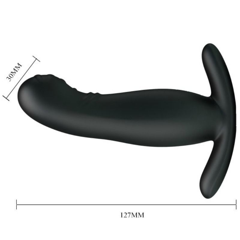 Plug vibrant prostatique silicone base périnéale — autre angle