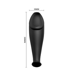 PRETTY LOVE PLUG ANAL EN SILICONE FORME PENIS ET 12 MODES DE VIBRATION NOIR