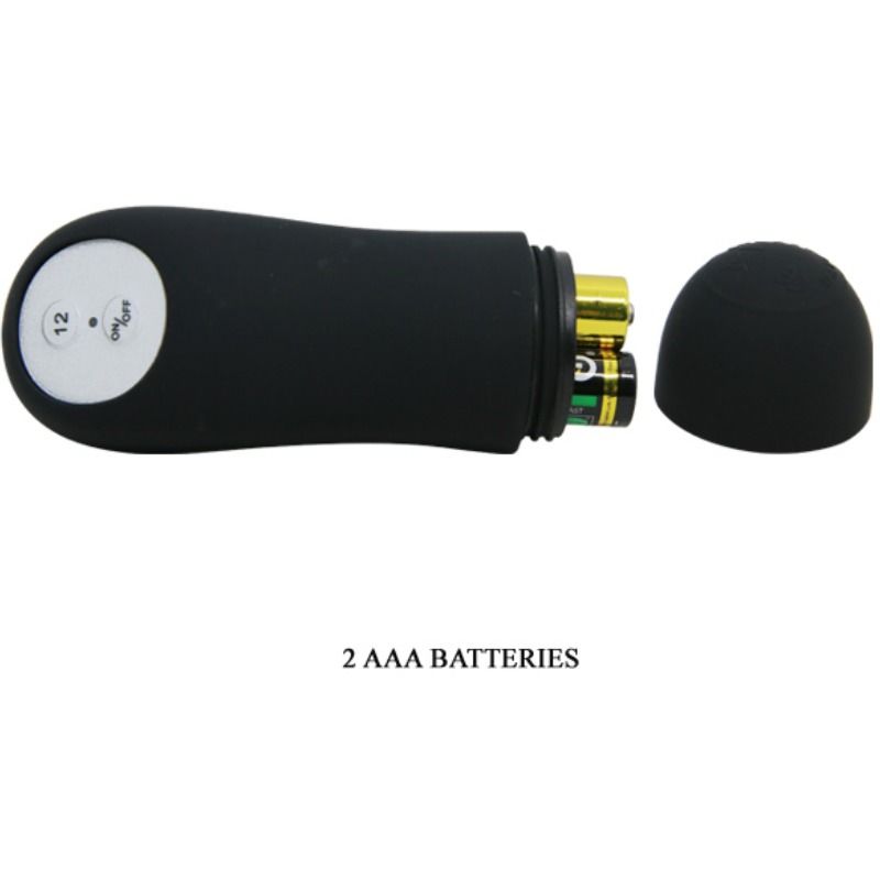 PRETTY LOVE PLUG ANAL EN SILICONE FORME PENIS ET 12 MODES DE VIBRATION NOIR