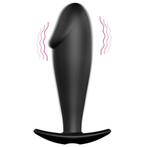 PRETTY LOVE PLUG ANAL EN SILICONE FORME PENIS ET 12 MODES DE VIBRATION NOIR