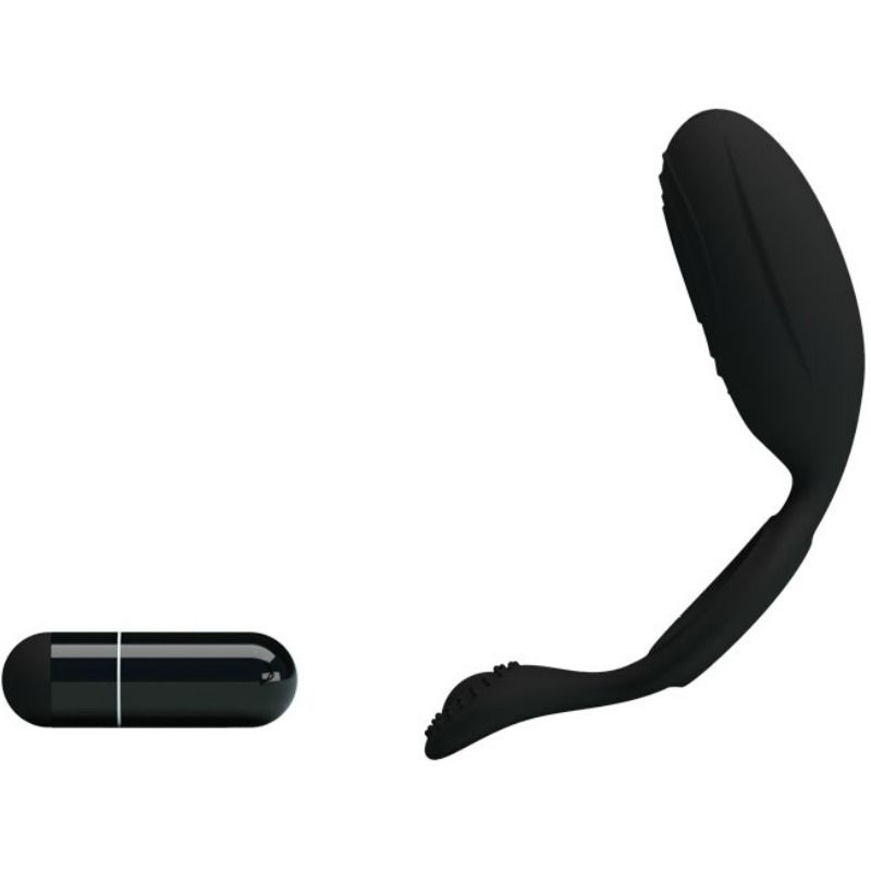 Cockring vibrant silicone 12 modes — vue de profil