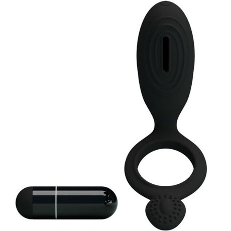 Cockring vibrant silicone 12 modes — gros plan