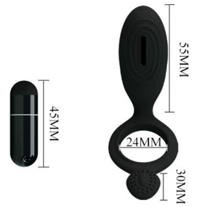 Cockring vibrant silicone 12 modes — en situation