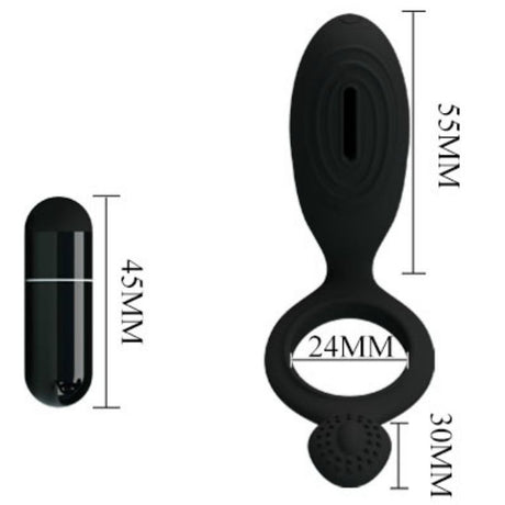Cockring vibrant silicone 12 modes — en situation
