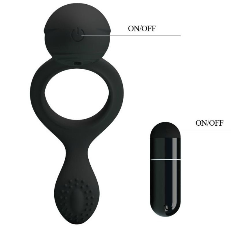 Cockring vibrant silicone 12 modes — texture visible