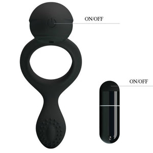 Cockring vibrant silicone 12 modes — texture visible