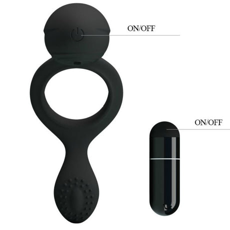 Cockring vibrant silicone 12 modes — texture visible