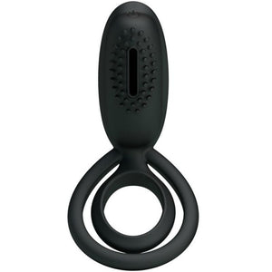 Cockring vibrant silicone 12 modes design ergonomique — vue de profil