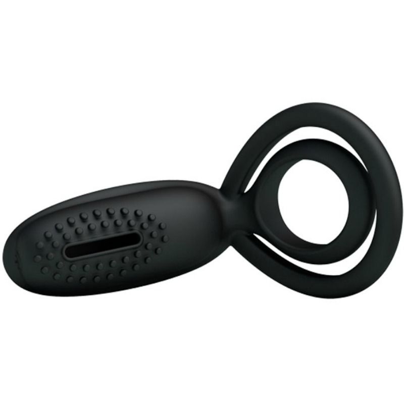 Cockring vibrant silicone 12 modes design ergonomique — vue détaillée