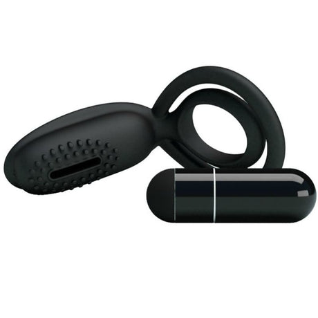 Cockring vibrant silicone 12 modes design ergonomique — autre angle