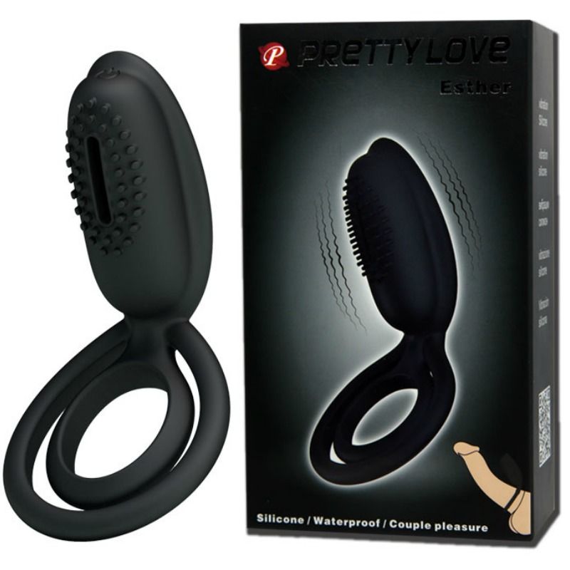 Cockring vibrant silicone 12 modes design ergonomique — emballage