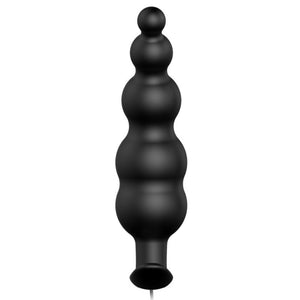 PRETTY LOVE PLUG ANAL SILICONE EXTRA STIMULATION ET 12 MODES DE VIBRATION NOIR