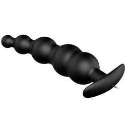 PRETTY LOVE PLUG ANAL SILICONE EXTRA STIMULATION ET 12 MODES DE VIBRATION NOIR