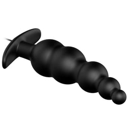 PRETTY LOVE PLUG ANAL SILICONE EXTRA STIMULATION ET 12 MODES DE VIBRATION NOIR
