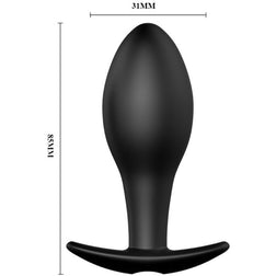 PRETTY LOVE PLUG ANAL FORME DANCRE SILICONE 12 MODES DE VIBRATION NOIR