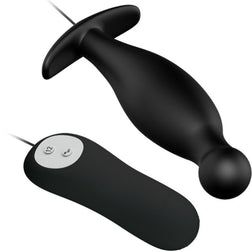 Plug vibrant prostatique 12 modes avec télécommande filaire — vue détaillée