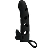 Gaine pénienne vibrante silicone 15,2 cm + cockring · Pretty Love Male · Gaines & extensions