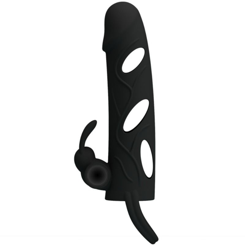PRETTY LOVE - HOUSSE EN SILICONE AVEC VIBRATION 14 CM 1.0 · Pretty Love Male · Gaines & extensions