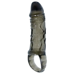 Gaine pénis Baile Gaine d'extension verge 11,5 cm avec sangle testicules en TPR chair 11.5 cm vu de face