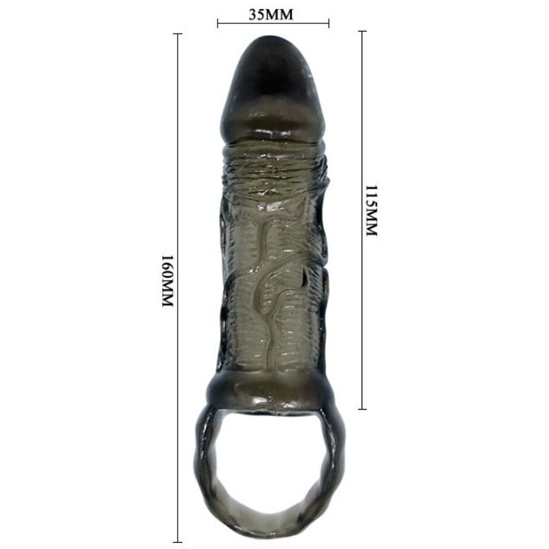 BAILE GAINE DEXTENSION DE PENIS AVEC SANGLE POUR TESTICULES 115 CM