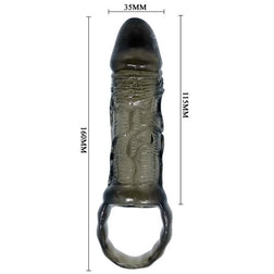 BAILE GAINE DEXTENSION DE PENIS AVEC SANGLE POUR TESTICULES 115 CM