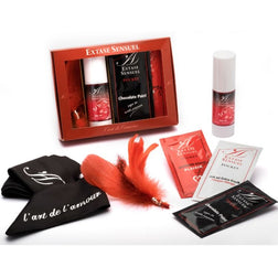 Coffret massage 6 pièces avec bandeau et plume