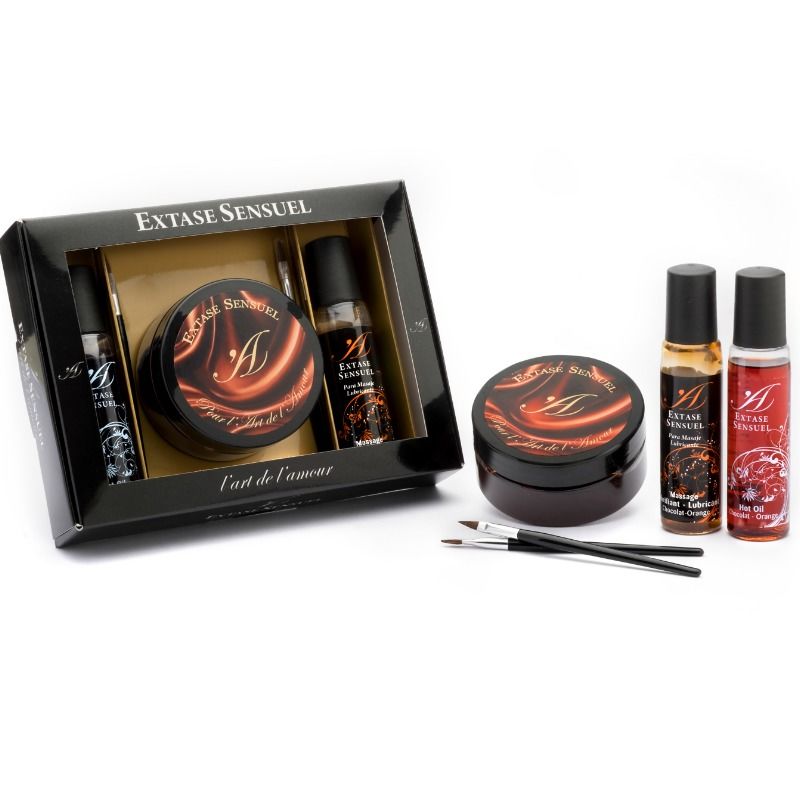 EXTASE SENSUAL KIT COFFRE EN CHOCOLAT APHRODISIAQUE