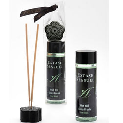 Huile de massage effet glacial menthe eucalyptus 100 ml — Extase Sensual