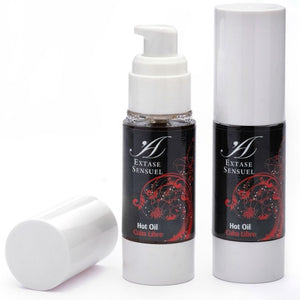 Mini huile de massage chauffante tabac rhum 30 ml — Extase Sensual Cuba · Extase Sensual · Huiles aromatisées